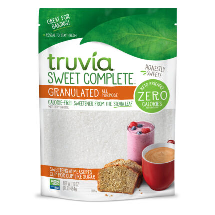 Truvia, Sweet Complete Calorie Free Sweetener From The Stevia Leaf Bag, Case Of 8, 16 Oz