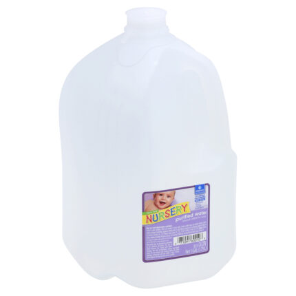 Nursery, Purified Water No Floride Added, Case Of 6, 128 Fl Oz