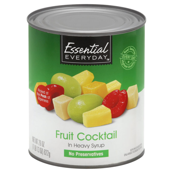 Essential Everyday, Fruit Cocktail In Heavy Syrup Fruit Cocktail, Case Of 12, 30 Oz - Image 1