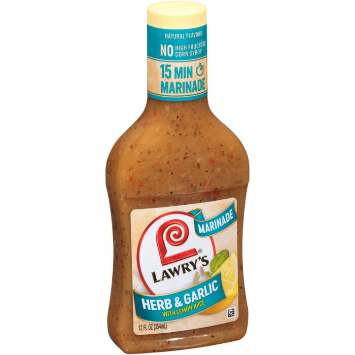 Lawry'S, Herb And Garlic With Lemon Juice Marinade Bottle, Case Of 6, 12 Fl Oz - Image 1