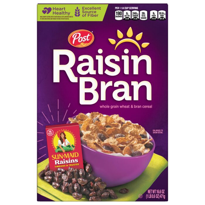 Post, Cereal Raisin Bran, Case Of 12, 16.6 Oz - Image 1