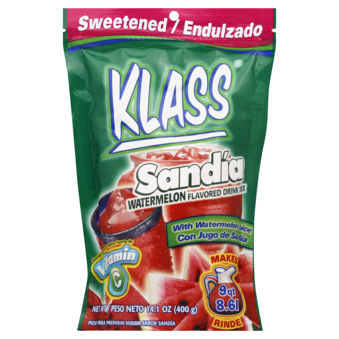 Klass, Watermelon Naturally Flavored Drink Mix, Case Of 18, 14.1 Oz - Image 1