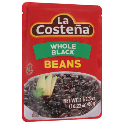 La Costena, Whole Black Beans, Case Of 8, 1.04 Lb