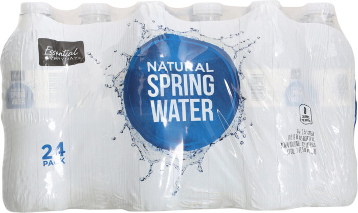 Essential Everyday, Natural Spring Water 24 Bottles 0.5 L, 1 Each, 405.6 Fl Oz - Image 1