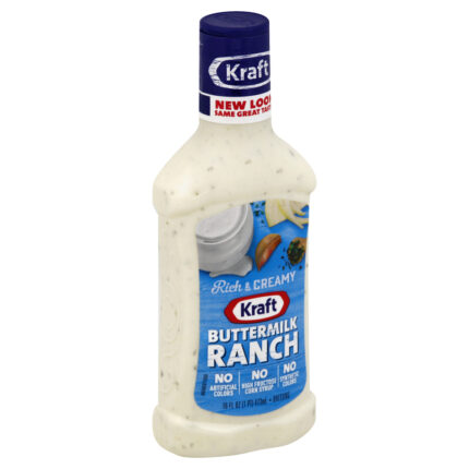 Kraft, Buttermilk Ranch Salad Dressing Bottle, Case Of 6, 16 Fl Oz