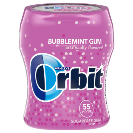 Orbit, Bubblemint Sugarfree Gum, Case Of 6, 55 Ct