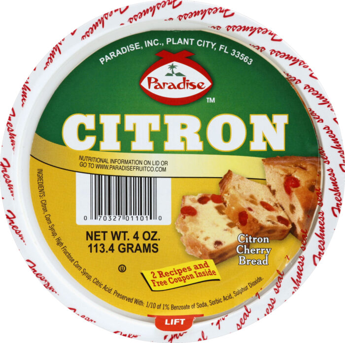 Paradise, Citron Citron Cherry Bread , Case Of 12, 4 Oz - Image 1