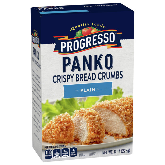 Progresso, Panko Crispy Bread Crumbs Plain, Case Of 6, 8 Oz - Image 1