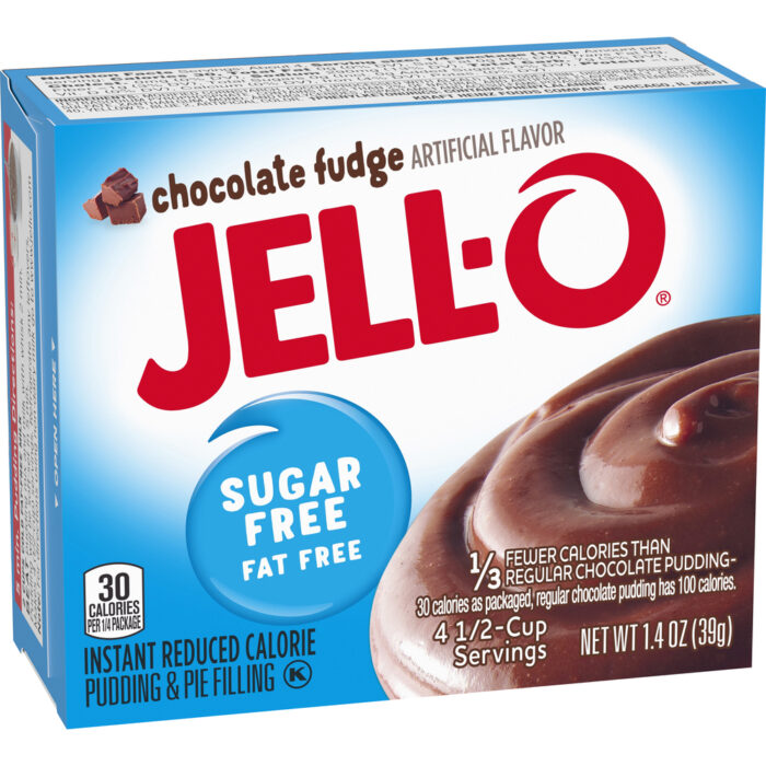 Jell-O, Jello Sugar-Free Chocolate Fudge Instant Pudding Mix, Case Of 24, 1.4 Oz - Image 1