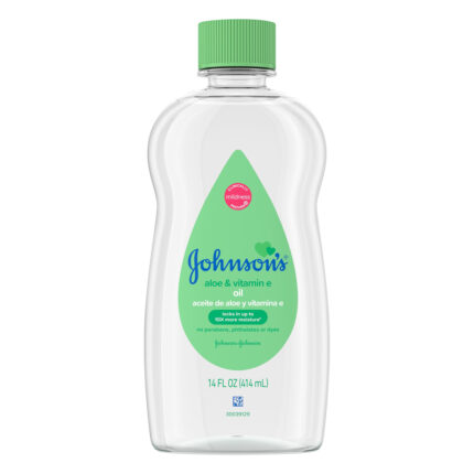 Johnson'S, Aloe And Vitamin E Oil, Case Of 6, 14 Fl Oz