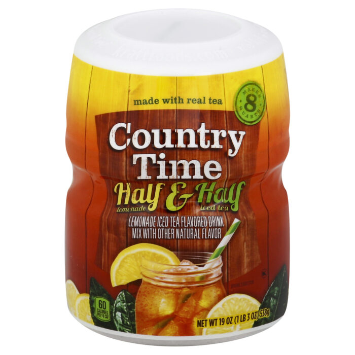 Country Time, Lemonade Iced Tea Flavored Half & Half Drink Mix, Case Of 12, 19 Oz - Image 1