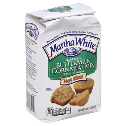 Martha White, Corn Meal Mix White Enriched Hot Rize, Case Of 12, 32 Oz