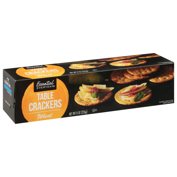 Essential Everyday, Table Crackers Wheat, Case Of 12, 8 Oz - Image 1