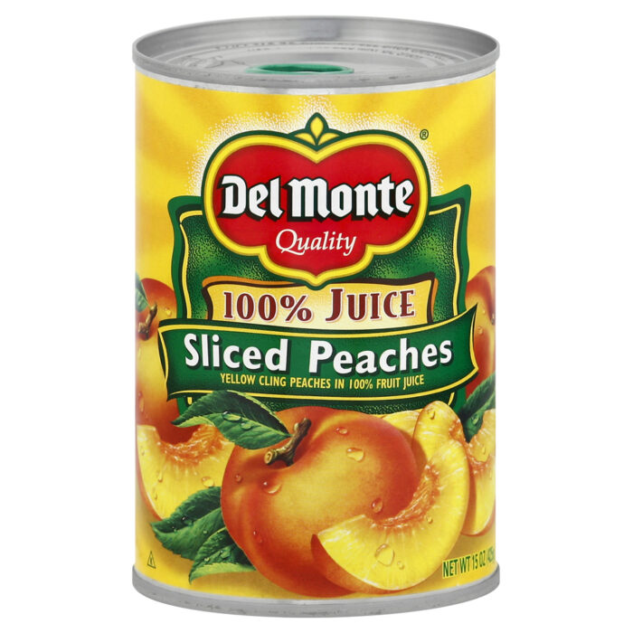 Del Monte Foods, Peaches, Case Of 12, 15 Oz - Image 1