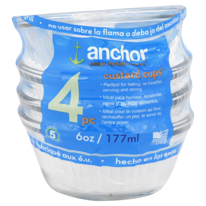 Anchor Hccking, Custard Cups 6 Oz, Case Of 4, 4 Pk - Image 1