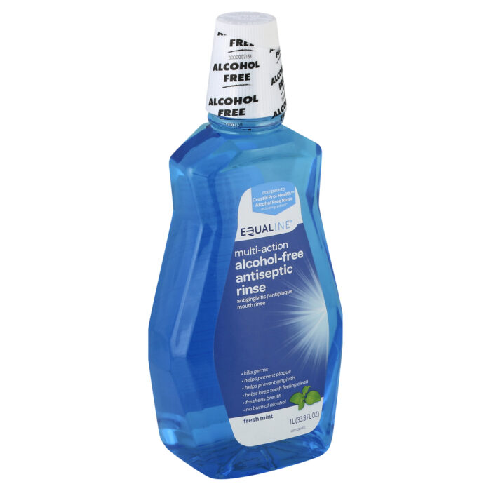Equaline, Antiseptic Rinse Alcohol Free Antiseptic Fresh Mint Flavor, Case Of 6, 1 Lt - Image 1