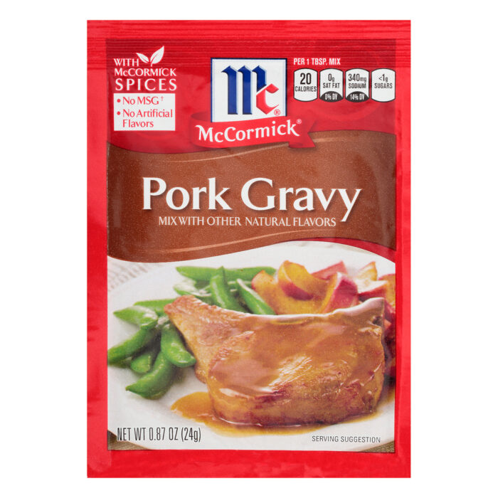 Mccormick, Pork Gravy Mix Packet, Case Of 12, .87 Oz - Image 1