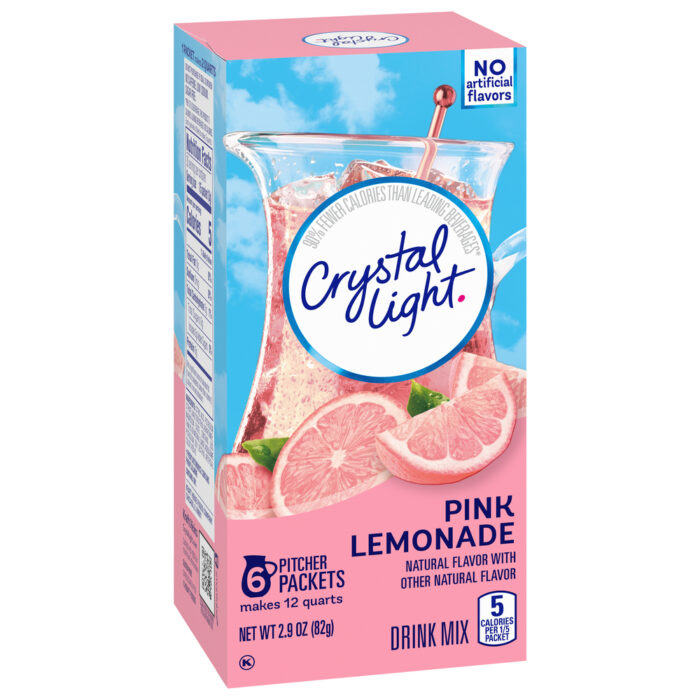 Crystal Light, Pink Lemonade Drink Mix 6, Case Of 12, 2.9 Oz - Image 1