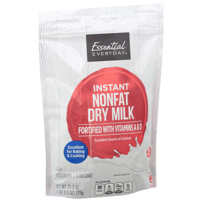 Essential Everyday, Nonfat Instant Dry Milk, Case Of 6, 25.6 Oz - Image 1