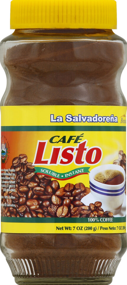 Cafe Listo, Soluble Instant Coffee, Case Of 12, 7 Oz