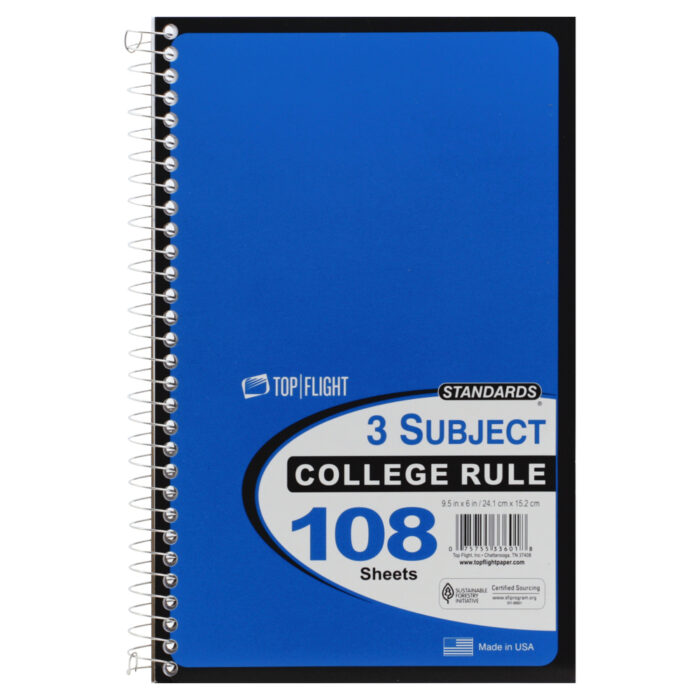 Top Flght, Notebook, Case Of 6, 108 Ct - Image 1
