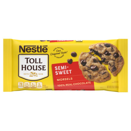 Nestle, Toll House Semi-Sweet Chocolate Morsels Bag, Case Of 24, 12 Oz