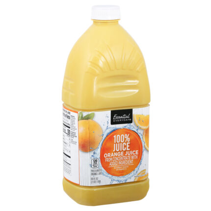 Essential Everyday, Juice Orange 100% Juice From Concentrate, Case Of 8, 64 Fl Oz