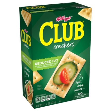 Kellogg'S, Reduced Fat Club Crackers, Case Of 12, 11.7 Oz