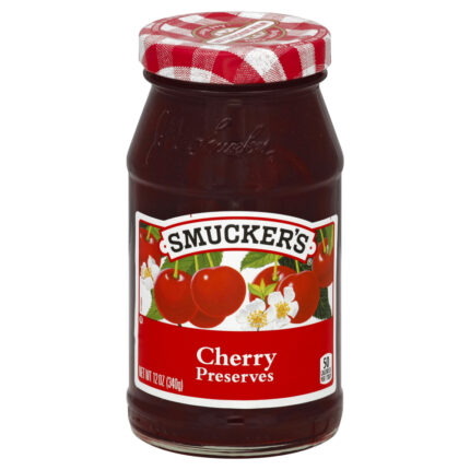 Smucker'S, Cherry Preserves, Case Of 12, 12 Oz