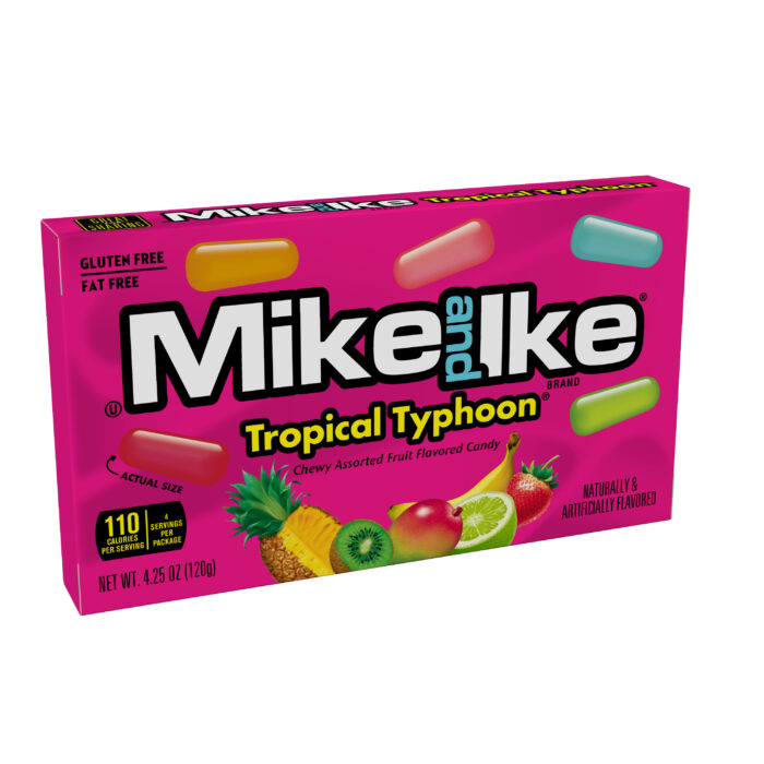 Mike And Ike, Tropical Typhoon Candy, Case Of 12, 4.25 Oz - Image 1
