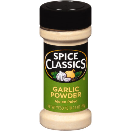 Spice Classics, Garlic Powder Shaker, Case Of 12, 2.5 Oz