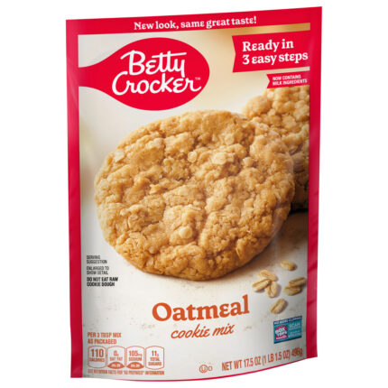 Betty Crocker, Oatmeal Cookie Mix Pouch, Case Of 12, 17.5 Oz