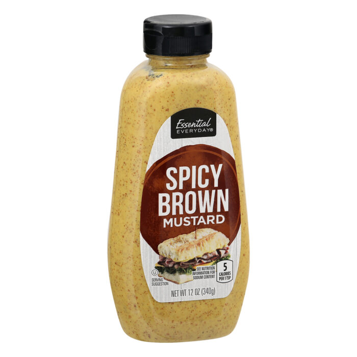 Essential Everyday, Mustard Spicy Brown, Case Of 12, 12 Oz - Image 1