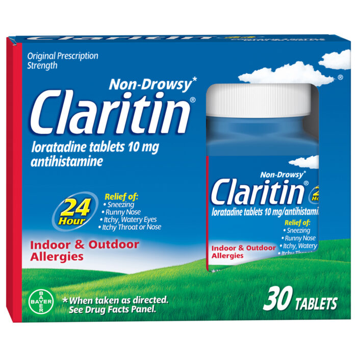 Claritin, Loratadine 10Mg Tablets Original Prescription Strength Non-Drowsy, Case Of 6, 30 Ct - Image 1