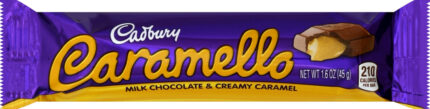 Cadbury, Caramello Milk Chocolate & Creamy Caramel Candy Bar, Case Of 18, 1.6 Oz