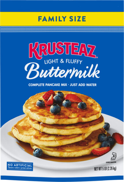 Krusteaz, Light & Fluffy Buttermilk Pancake Mix, Case Of 6, 5 Lb