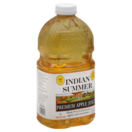 Indian Summer, 100% Premium Apple Juice, Case Of 8, 64 Oz