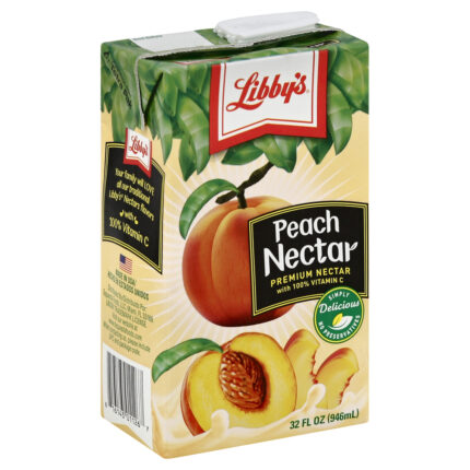 Libby'S, Peach Nectar, Case Of 12, 32 Oz