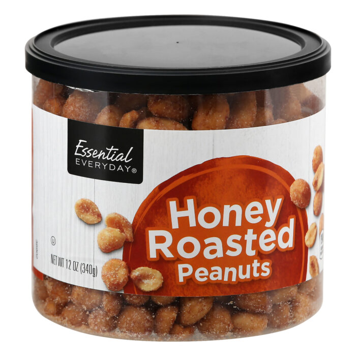 Essential Everyday, Honey Roasted Peanuts, Case Of 12, 12 Oz - Image 1