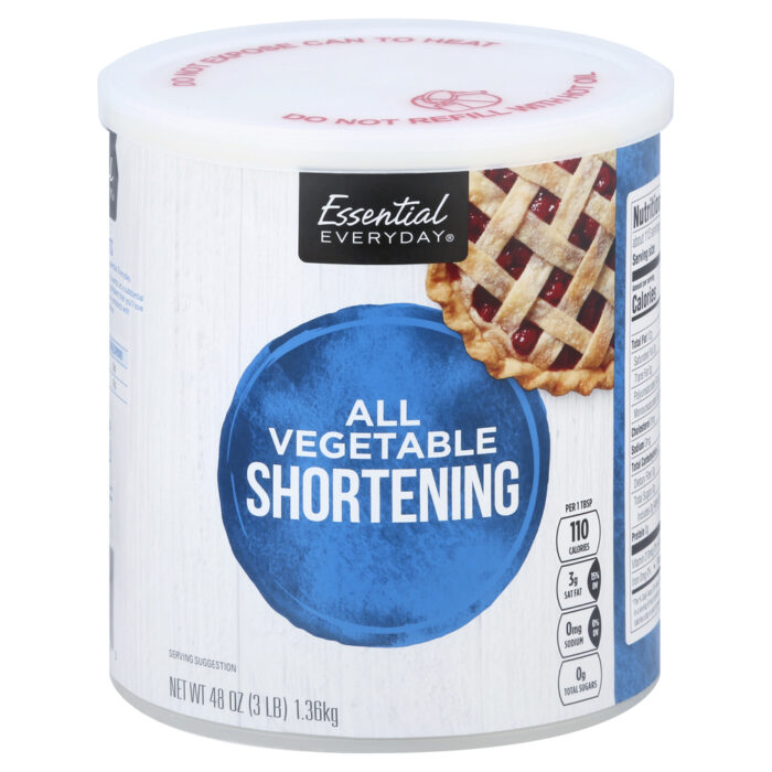 Essential Everyday, All Vegetable Shortening, Case Of 12, 48 Oz - Image 1