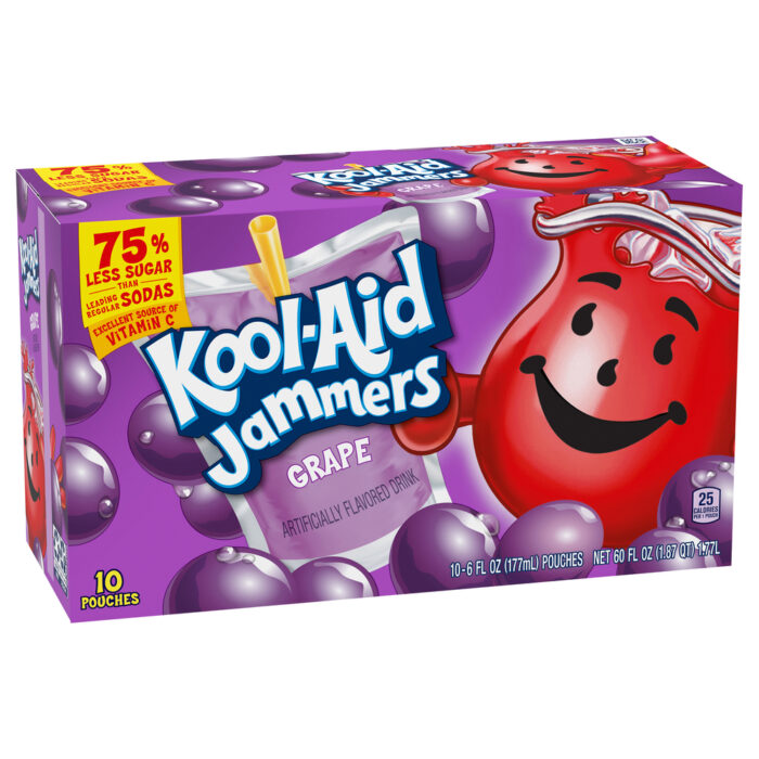 Kool-Aid, Jammers Grape Flavored Drink Box, Case Of 4, 60 Fl Oz - Image 1