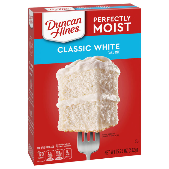 Duncan Hines, Classic White Cake Mix, Case Of 12, 15.25 Oz - Image 1