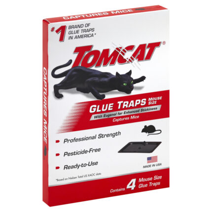 Tomcat, Glue Traps Mouse Size, Case Of 12, 4 Ct