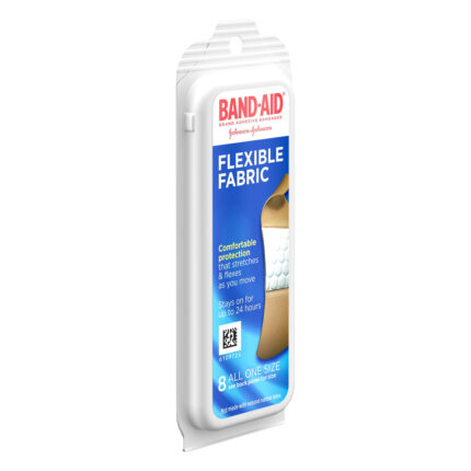 Band-Aid, Flexible Fabric Adhesive Bandages, Case Of 12, 8 Ct