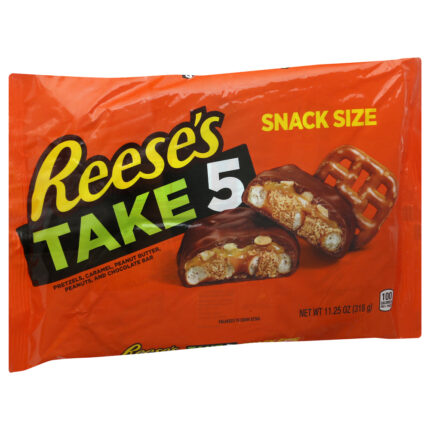 Reese'S, Take 5 Snack Size Chocolate Bar, Case Of 12, 11.25 Oz