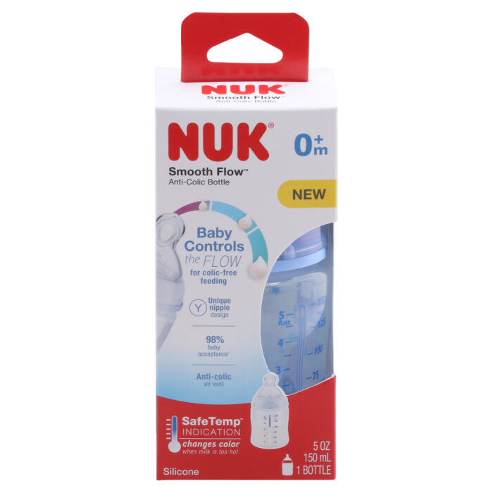 Nuk, Baby Bottle 5Oz Smooth Flow Anti-Colic, Case Of 3, 1 Ct - Image 1