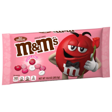 M&M'S, Valentine'S Day Cupid'S Mix Milk Chocolate Candy Bag, Case Of 36, 10 Oz