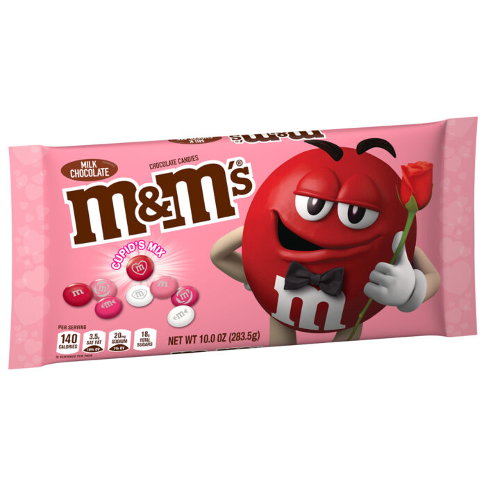 M&M'S, Valentine'S Day Cupid'S Mix Milk Chocolate Candy Bag, Case Of 36, 10 Oz - Image 1