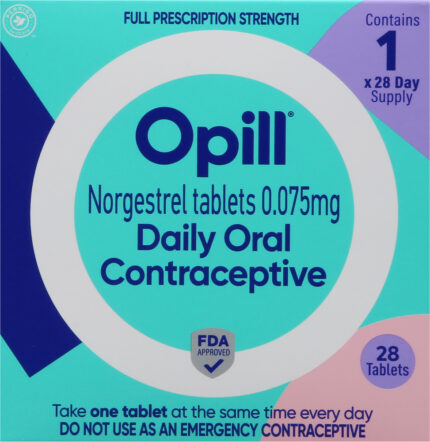 Opill, Full Prescription Strength Daily Oral Contraceptive, Case Of 1 , 28 Ct
