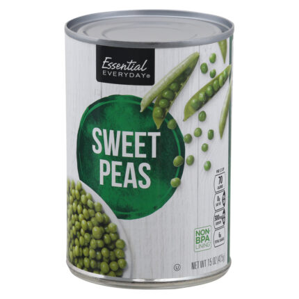 Essential Everyday, Sweet Peas, Case Of 24, 15 Oz